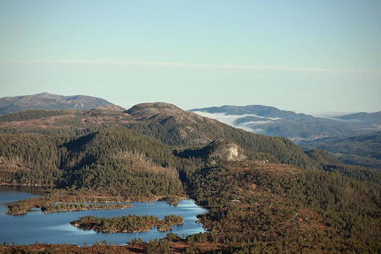 The rolling hills of rissa, norway